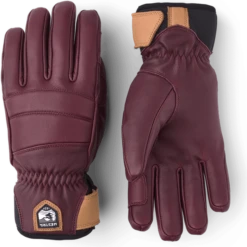 Hestra Leather Fall Line 5-Finger Sr -Hestra Hestra Leather Fall Line 5 Finger Sr 2