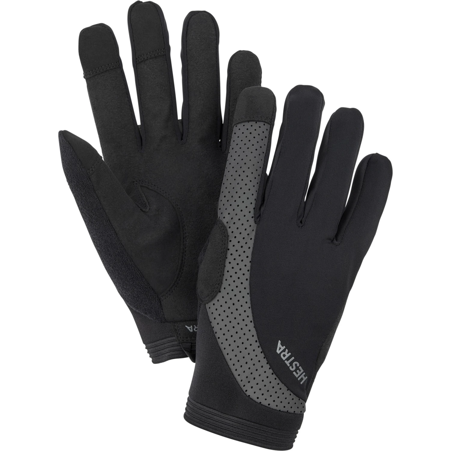 Hestra Apex Reflective Long Finger Bike Gloves - black Hestra Apex Reflective Long Finger Bike Gloves - Black -Hestra hestra apex reflective long finger gloves black 1 983997