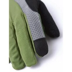 Hestra Apex Reflective Long Finger Bike Gloves - Olive -Hestra hestra apex reflective long finger gloves olive 3 984012