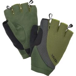 Hestra 32 Hestra Apex Reflective Short - 5 Finger Bike Gloves - Olive