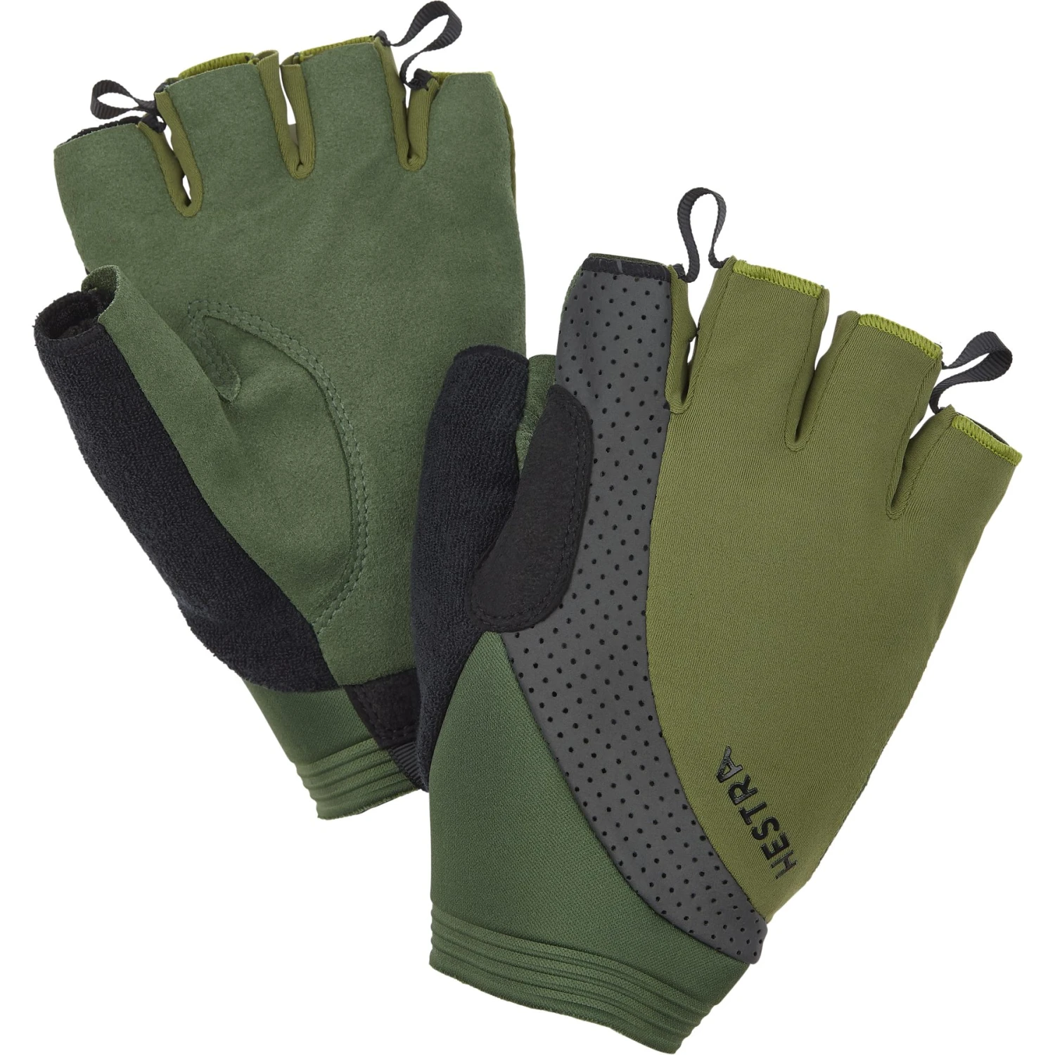 Hestra Apex Reflective Short - 5 Finger Bike Gloves - olive Hestra Apex Reflective Short - 5 Finger Bike Gloves - Olive -Hestra hestra apex reflective short 5 finger cycling gloves olive 2 1206390