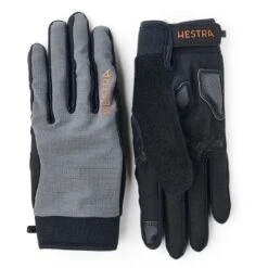 Hestra 15 Hestra Bike Guard Long - 5 Finger Gloves - Charocoal