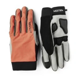 Hestra 9 Hestra Bike Guard Long - 5 Finger Gloves - Orange