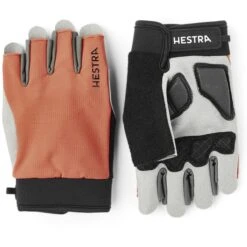 Hestra Bike Guard Short - 5 Finger Gloves - Orange
