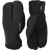 Hestra CZone Mistral Split Mitt 3 Finger Bike Gloves - Black -Hestra hestra czone mistral split mitt 3 finger bike gloves black 1a 1552572