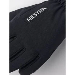 Hestra CZone Pluto Junior - 5 Finger Gloves - Black -Hestra hestra czone pluto jr 5 finger black 5 1317540