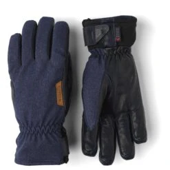 Hestra CZone Primaloft Inverno Women's - 5 Finger Ski Gloves - Navy