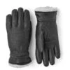Hestra Deerskin Primaloft Leather Gloves - Black -Hestra hestra deerskin primaloft leather gloves black 1 1323794