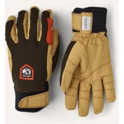 Hestra Ergo Grip Active - 5 Finger Outdoor Gloves - Dark Forest / Natural Brown -Hestra hestra ergo grip active 5 finger gloves dark forest natural brown 2 1207462
