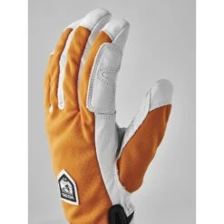 Hestra Ergo Grip Active - 5 Finger Outdoor Gloves - Orange/offwhite -Hestra hestra ergo grip active 5 finger gloves orange offwhite 9 1552973