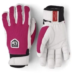 Hestra Ergo Grip Active - 5 Finger Outdoor Gloves - Fuchsia/offwhite