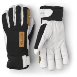 Hestra Ergo Grip Active Wool Terry - 5 Finger Outdoor Gloves - Black/offwhite