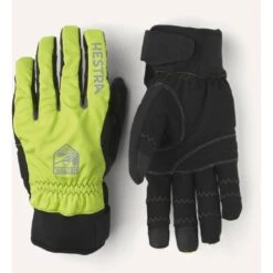 Hestra Ergo Grip Long - 5 Finger Bike Gloves - Yellow / Black -Hestra hestra ergo grip long 5 finger bike gloves yellow black 6 1208136
