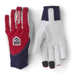 Hestra Ergo Grip Race Cut 5-finger Bike Gloves - Red/navy