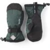 Hestra Gauntlet CZone Junior Mittens - Bottle Green/black -Hestra hestra gauntlet czone jr 1324852