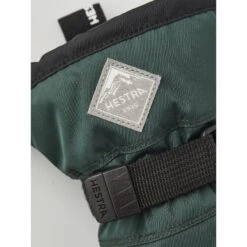 Hestra Gauntlet CZone Junior Mittens - Bottle Green/black -Hestra hestra gauntlet czone jr 1324854