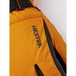 Hestra Gauntlet CZone Junior - 3 Finger Gloves - Orange/graphite -Hestra hestra gauntlet czone junior 3 finger gloves orange graphite 4 1553963