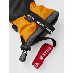 Hestra Gauntlet CZone Junior - 3 Finger Gloves - Orange/graphite -Hestra hestra gauntlet czone junior 3 finger gloves orange graphite 6 1553965