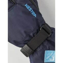 Hestra Gauntlet CZone Junior - 5 Finger Gloves - Dark Navy/turquoise -Hestra hestra gauntlet czone junior 5 finger gloves dark navy turquoise 1 1325074