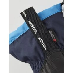 Hestra Gauntlet CZone Junior - 5 Finger Gloves - Dark Navy/turquoise -Hestra hestra gauntlet czone junior 5 finger gloves dark navy turquoise 3 1325076