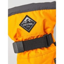 Hestra Gauntlet CZone Junior - 5 Finger Gloves - Orange/graphite -Hestra hestra gauntlet czone junior 5 finger gloves orange graphite 1 1554105