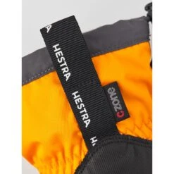 Hestra Gauntlet CZone Junior - 5 Finger Gloves - Orange/graphite -Hestra hestra gauntlet czone junior 5 finger gloves orange graphite 6 1554110