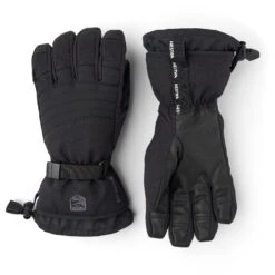 Hestra Gore-Tex Perform - 5 Finger Ski Gloves - Black/black