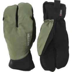 Hestra CZone Mistral Split Mitt 3 Finger Bike Gloves - Olive