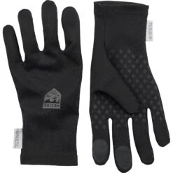 Hestra Infinium Stretch Liner Light - 5 Finger Gloves - Black