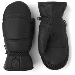 Hestra Leather Box Mittens - Black