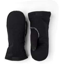 Hestra Powder Gauntlet Mittens - Black -Hestra hestra powder gauntlet mittens black 6 1327792 1554881 1
