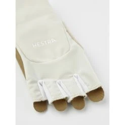 Hestra Sprint Short - 5 Finger Bike Gloves - Almond White / Almond White -Hestra hestra sprint short 5 finger bike gloves almond white almond white 3 1442683