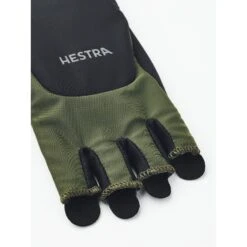 Hestra Sprint Short - 5 Finger Bike Gloves - Olive / Black -Hestra hestra sprint short 5 finger bike gloves olive black 5 1442501