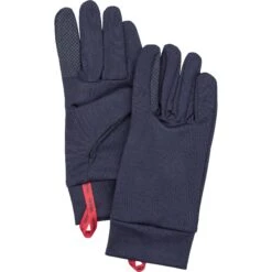 Hestra Touch Point Dry Wool - 5 Finger Liner Gloves - Navy